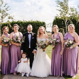 Mauve Maxi Maternity Dress Convertible Infinity Dress wedding special occasion